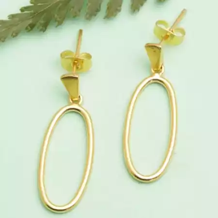 Gerometric Dangle earring, Brass with 22k gold plated earring, Wholesale jewelry
